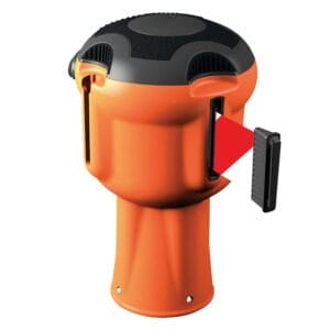 Wandclip für Absperrband, zur festen Montage, passend für MORION Kegel-Gurt-System im Bereich Personenleitsystem.